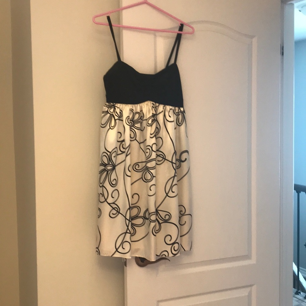 Black and cream dress